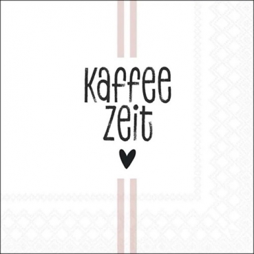 20er Pack Servietten Kaffeezeit, 33 x 33 cm
