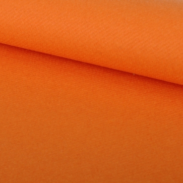 Nahaufnahme von der Premium Faltserviette in Orange, 40 x 40 cm, stoffähnlich, durchgefärbt.