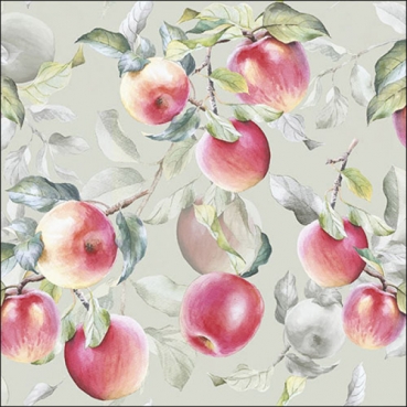 20er Pack Servietten Frische Äpfel, 33 x 33 cm