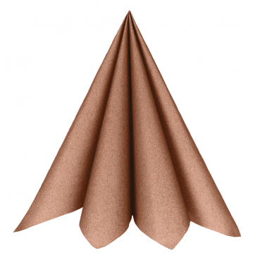 20er Pack Airlaid Servietten in Bronze, 40 x 40 cm