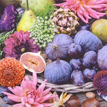20er Pack Servietten Farbenfrohe Herbstsinfonie, 33 x 33 cm
