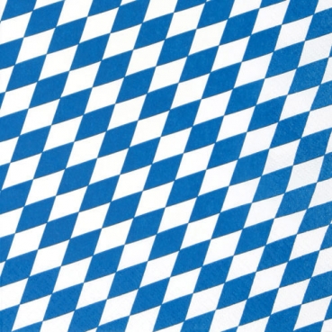 20er Pack Servietten Bayrische Raute, Bierfest, 33 x 33 cm