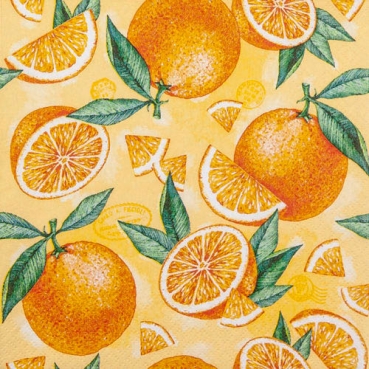 20er Pack Servietten Orangen, 33 x 33 cm