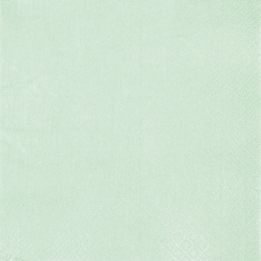 20er Pack Servietten Modern Colors in Mintgrün mit Glanzeffekt, 33 x 33 cm
