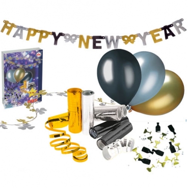 15 tlg. Party Raumdekoration Set Silvester