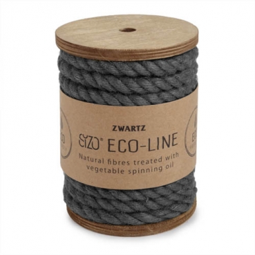 5 Meter Sizo®Jute Kordel in Dunkelgrau, 7 mm.