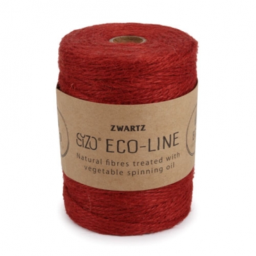 150 Meter Sizo®Jute Schnur in Rot, 3 mm.