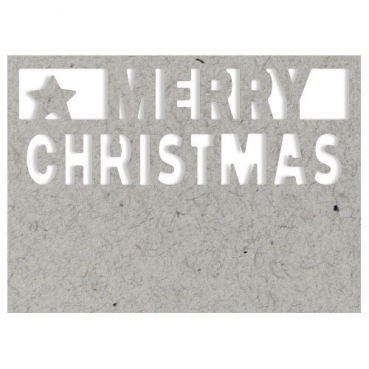 Bordüren Stanzer Merry Christmas, 64 x 22 mm, für Kartengestaltung, Basteln.