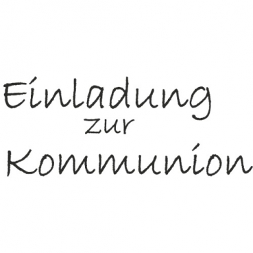 Stempel -Einladung zur Kommunion-, 63 x 25 mm