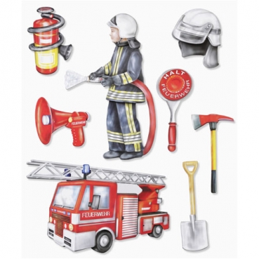 XXL 3D-Sticker Feuerwehr