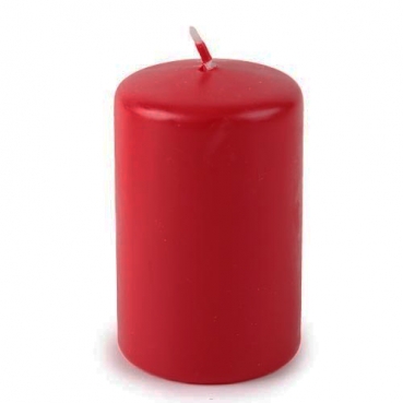 Stumpenkerze für Adventskränze in Rot, 80 x 48 mm