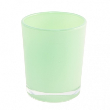 Teelichtglas in Mintgrün, 68 mm