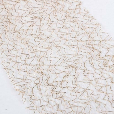 20 Meter Tischband Lace in Gold, 75 mm.