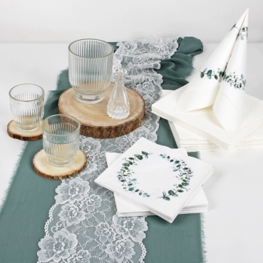 54-teiliges Tischdeko Paket, Set Hochzeit