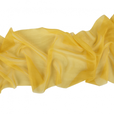 5 Meter Chiffon Tischläufer, hauchdünn, in Gelb, 35 cm