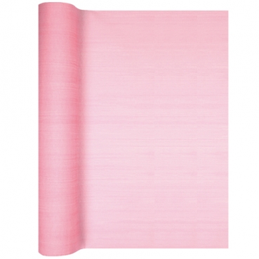 4,9 Meter Airlaid Papier Tischläufer Taufe, Struktur in Rosa, 40 cm