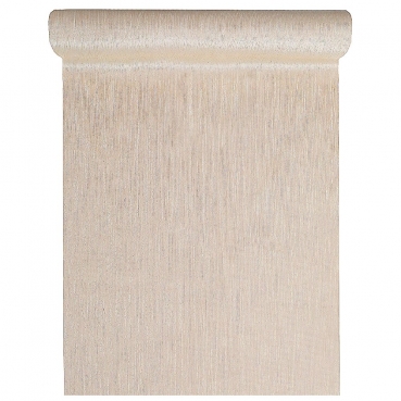 2,5 Meter Velours Tischläufer Glamour in Creme/Gold, 28 cm
