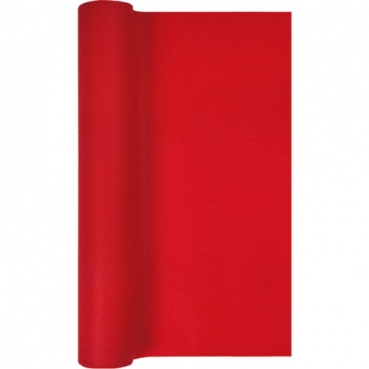 4,9 Meter Airlaid Papier Tischläufer in Rot, 40 cm