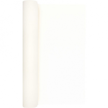 4,9 Meter Airlaid Papier Tischläufer in Weiß, 40 cm