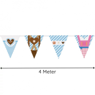 4 Meter Wimpelkette Bierfest Motive