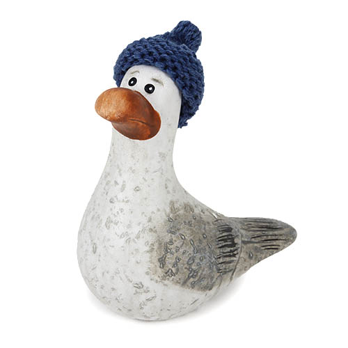 Deko Möwe mit Mütze Nr. 1, 90 mm