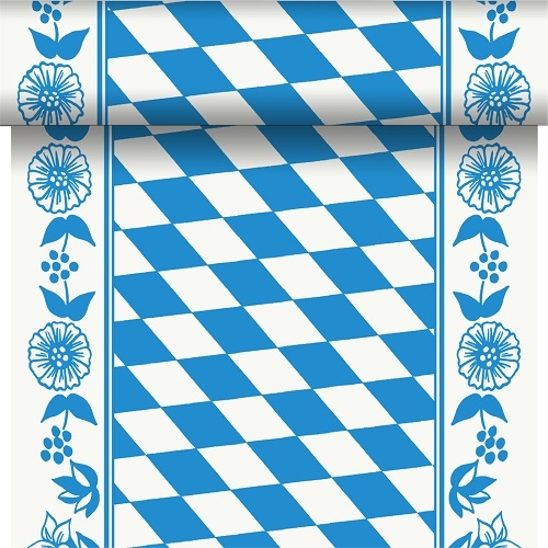 24 Meter Rolle Duni Dunicel Tischläufer Bayrische Raute.