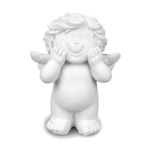 Kleiner Schutzengel stehend, 65 mm.