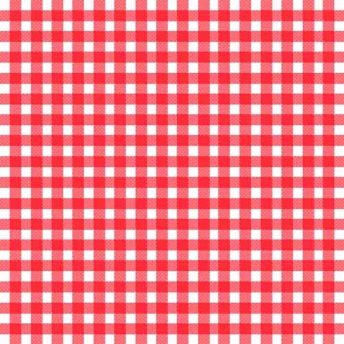 20er Pack Servietten Karo in Rot, 33 x 33 cm.