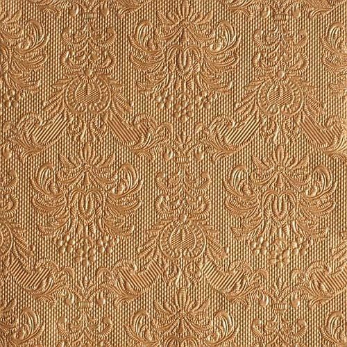 15er Pack Servietten Elegance in Bronze, 33 x 33 cm.