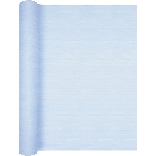 4,9 Meter Airlaid Papier Tischläufer in Hellblau, 40 cm.