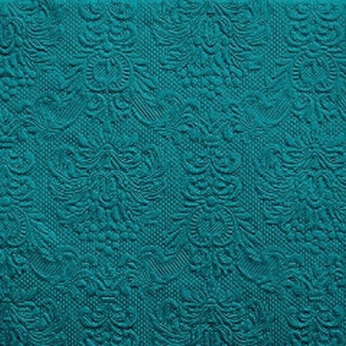 15er Pack Servietten Elegance in Petrol, 33 x 33 cm.