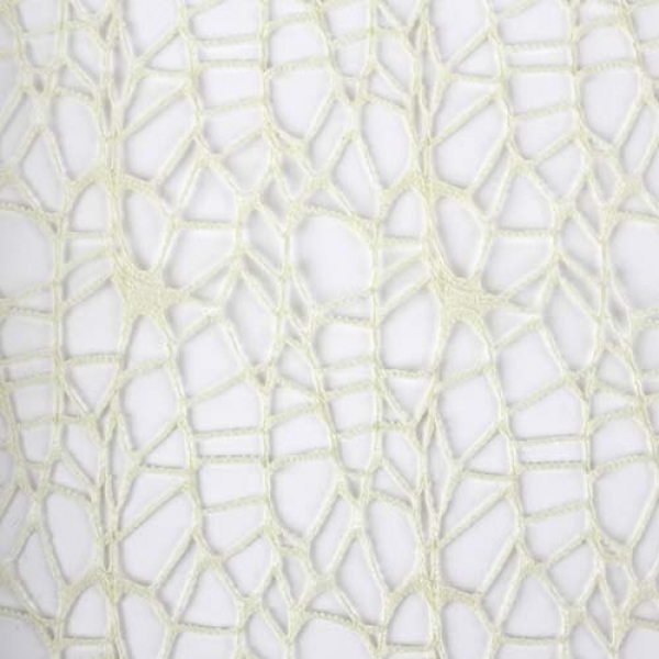 15 Meter Tischläufer, Dekostoff Netz Optik in Creme, 29 cm breit.