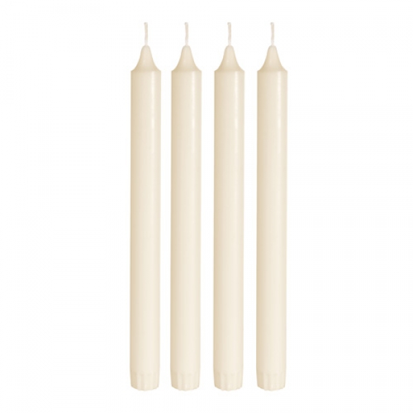 Duni Stearin Kronenkerzen in Cream, 250 x 22 mm