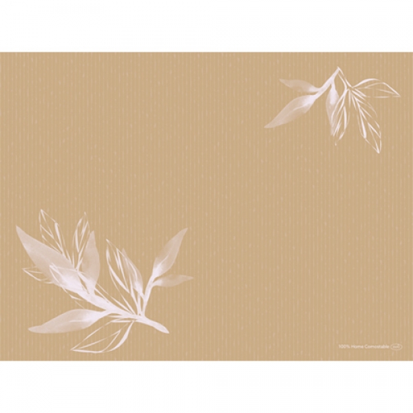 Bio Dunicel® Tischsets Leaves Natural, 30 x 40 cm.