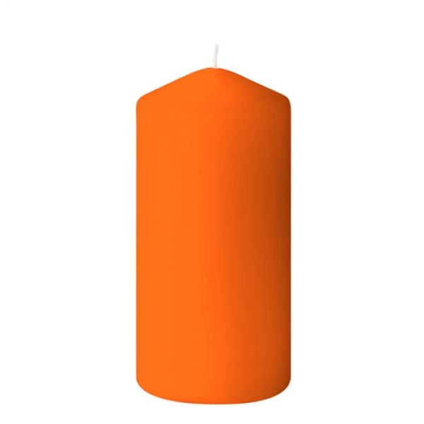 Duni Stumpenkerze in Sun Orange, 150 x 70 mm, 50 h Brenndauer