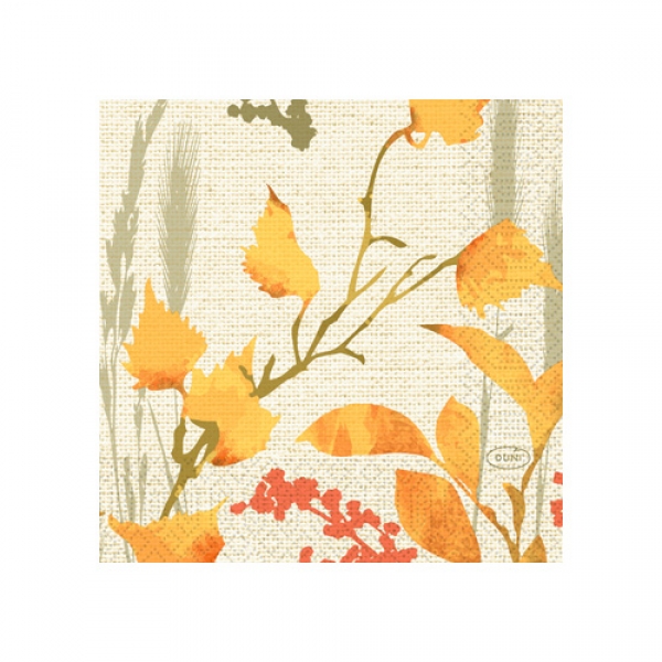 Duni Zelltuch Cocktail-Servietten Fall Beauty 24 x 24 cm