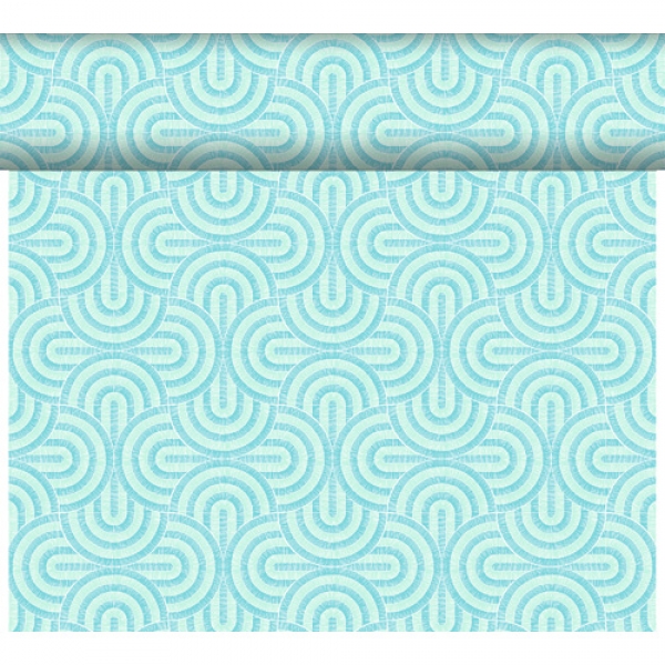 24 Meter Rolle Duni Dunicel Tischläufer Breeze Mint Blue