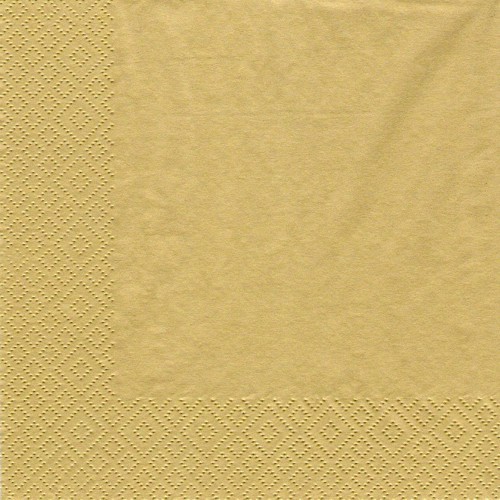 20er Pack Servietten in Gold, 33 x 33 cm.
