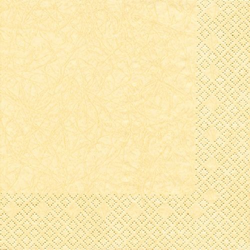 20er Pack Servietten Modern Colors in Creme, 33 x 33 cm.