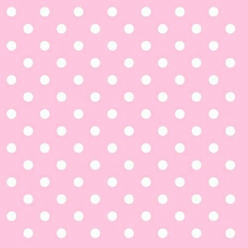 20er Pack Servietten Punkte in Rosa, 33 x 33 cm.