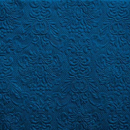15er Pack Servietten Elegance in Blau, 33 x 33 cm.