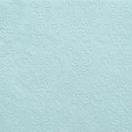 15er Pack Servietten Elegance in Hellblau, 33 x 33 cm.