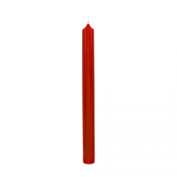 20 Christbaumkerzen in Rot, 105 x 13 mm.