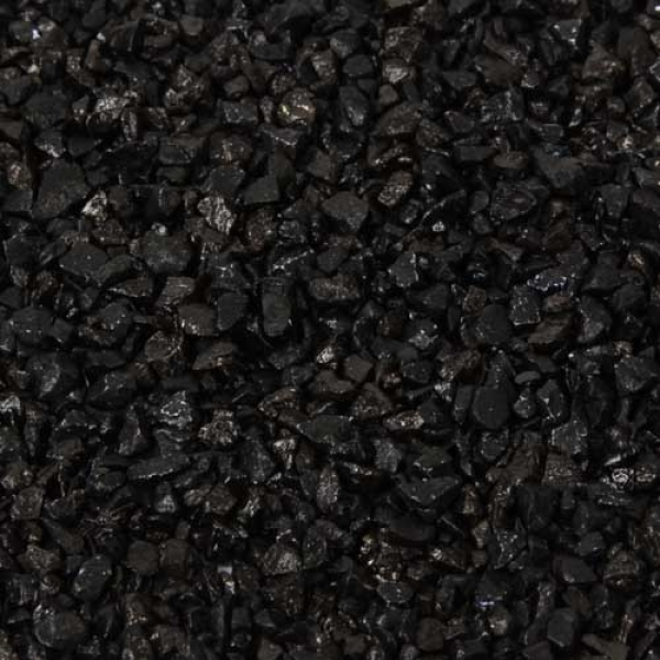 Deko Granulat in Schwarz.