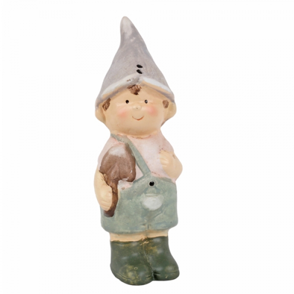 Keramik Frühlingskind, Junge, 16 cm.