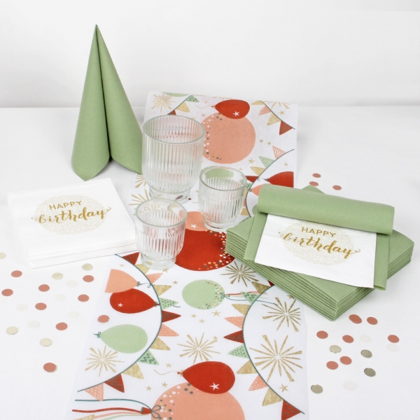 56-teiliges Tischdeko Paket Geburtstag