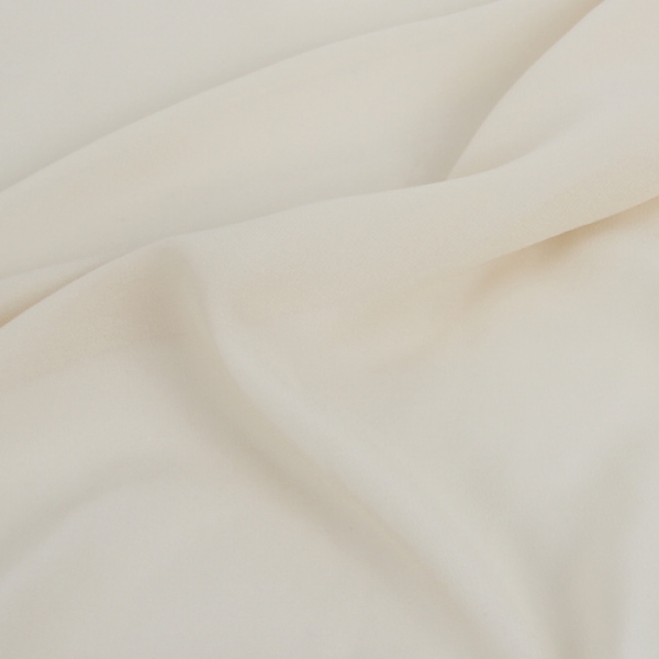3 Meter Chiffon Tischläufer, hauchdünn, in Creme, 35 cm.