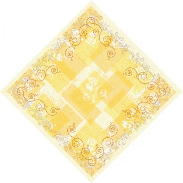 Duni Dunicel Mitteldecken Ornare mit Ornamenten in frischen Farben.