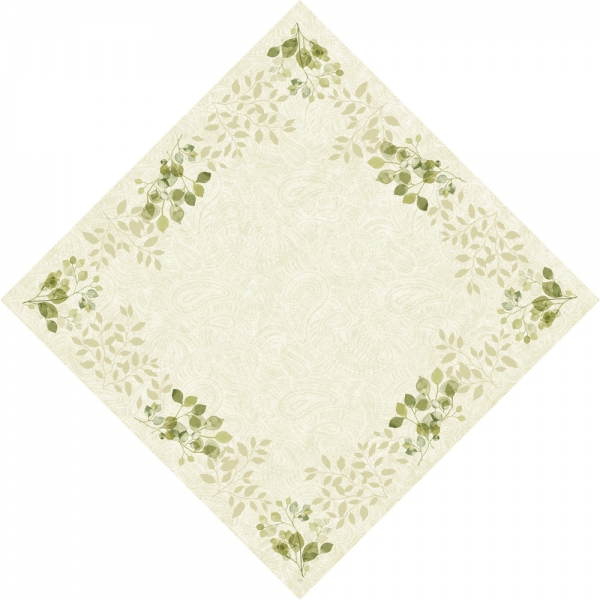 Bio Dunicel® Mitteldecken Paisley Leaves.