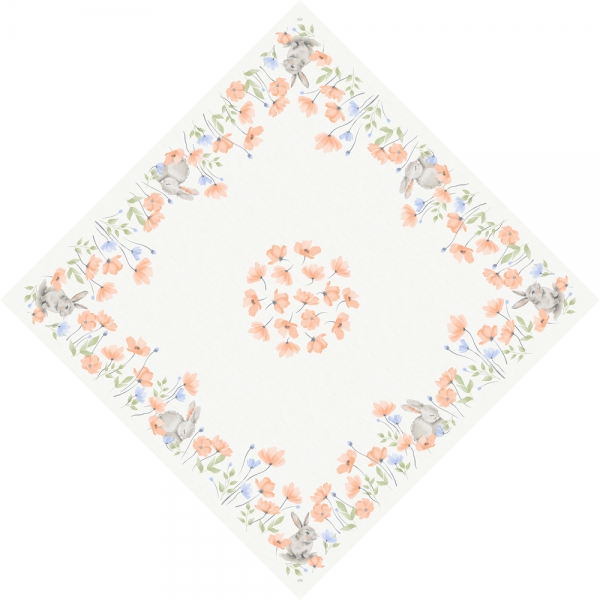 Bio Dunicel® Mitteldecken Bunny Bloom.